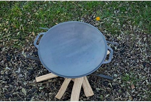 Miniatura 2 de Nueva sartén redonda tradicional de hierro fundido resistente Discada Kazan Mangal Grill Dish BBQ Cookware Pan - Cocina al aire libre Frying Oven