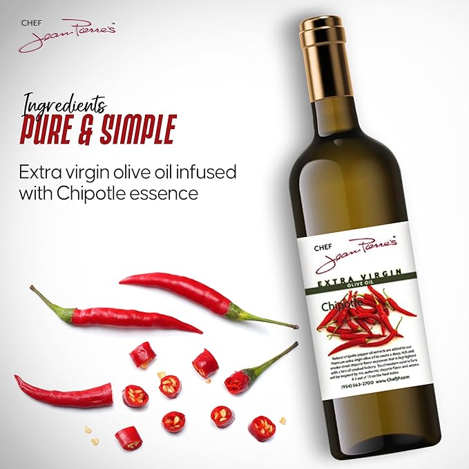 Aceite de Oliva Extra Virgen Chipotle Chef Jean Pierre 375ml miniatura 4