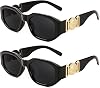 Lentes de sol FEISEDY retro modernos rectangulares para mujer y hombre, estrechos B2322 1
