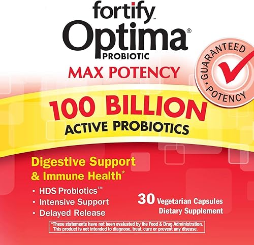 Miniatura 3 de Nature's Way Natures Way Fortify Optima - Probiótico diario, 100 mil millones, 15 cepas, prebiótico, 30 cápsulas, 30 unidades