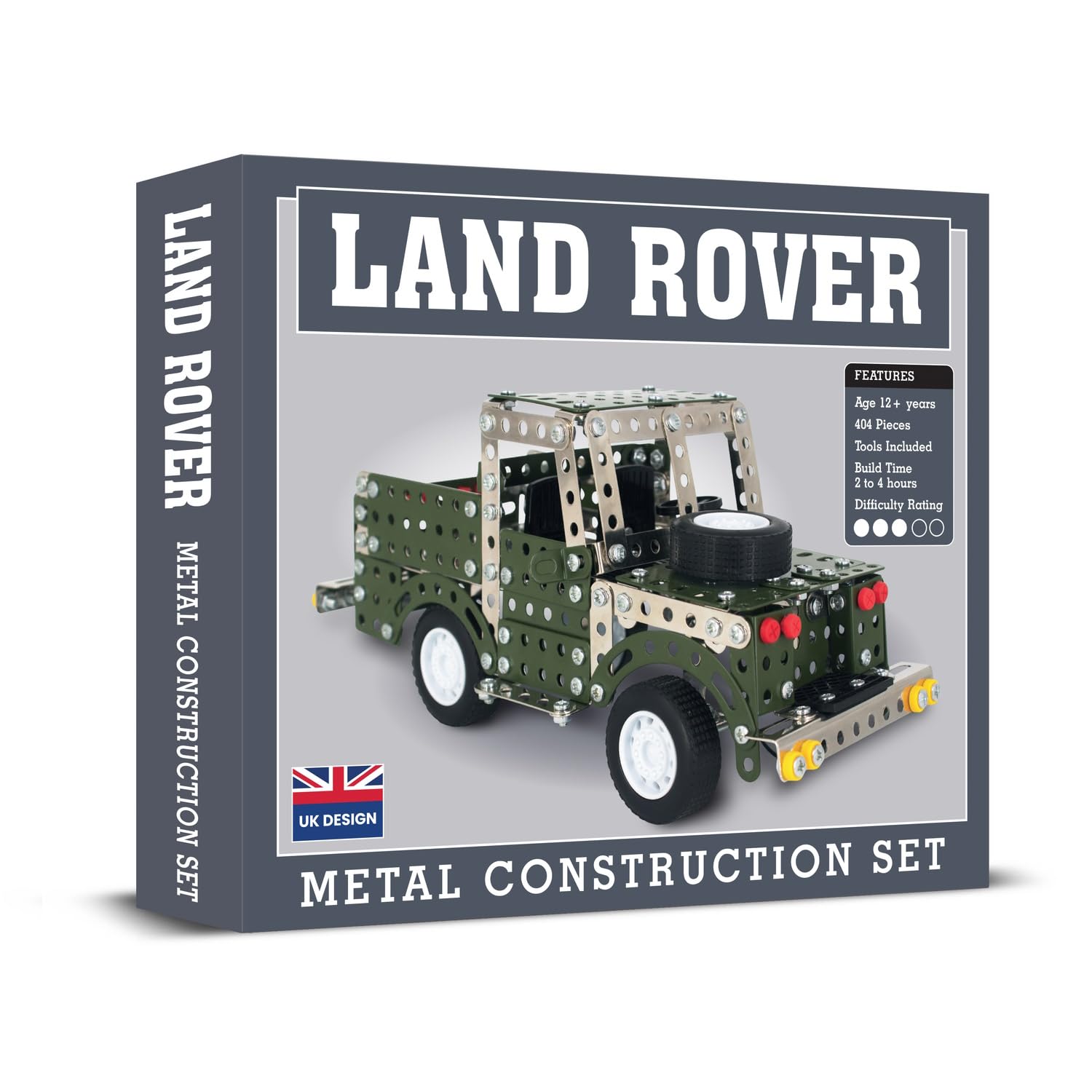 Gifts Direct 2 U Land Rover Metal Construction Set of 404 Pieces Jigsaw - Green - Image 3