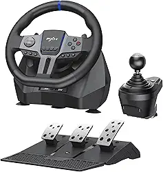 PXN V9 Gen2 Steering Wheel and Pedals with Shifter for PC