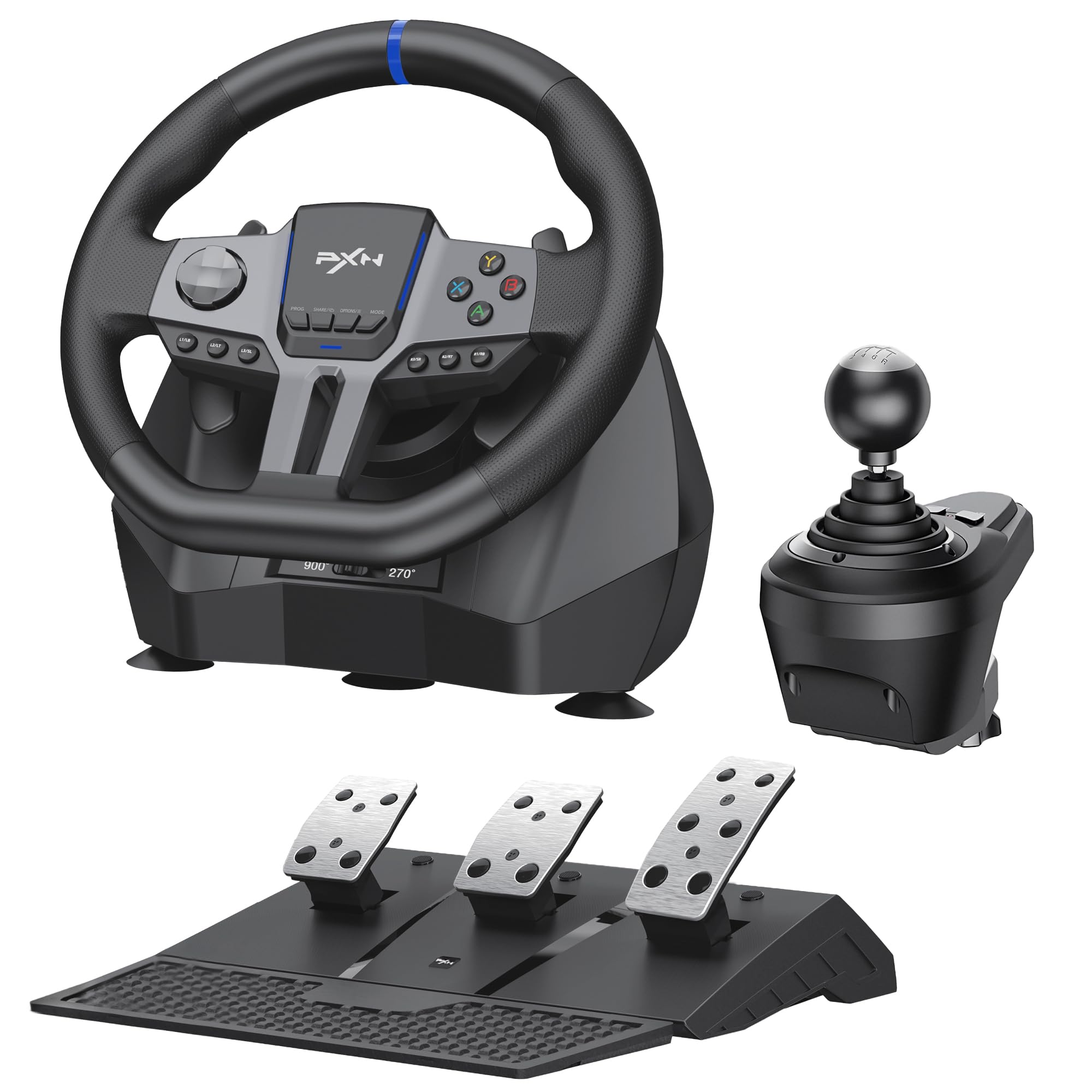 Amazon.com: PXN V9 Gen 2 Racing Wheel with Hall Effect Pedals and