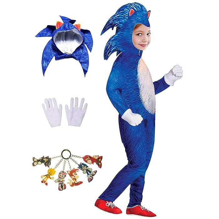 Buy Halloween Kids Deluxe Sonic The Hedgehog Costume Cosplay Sonic