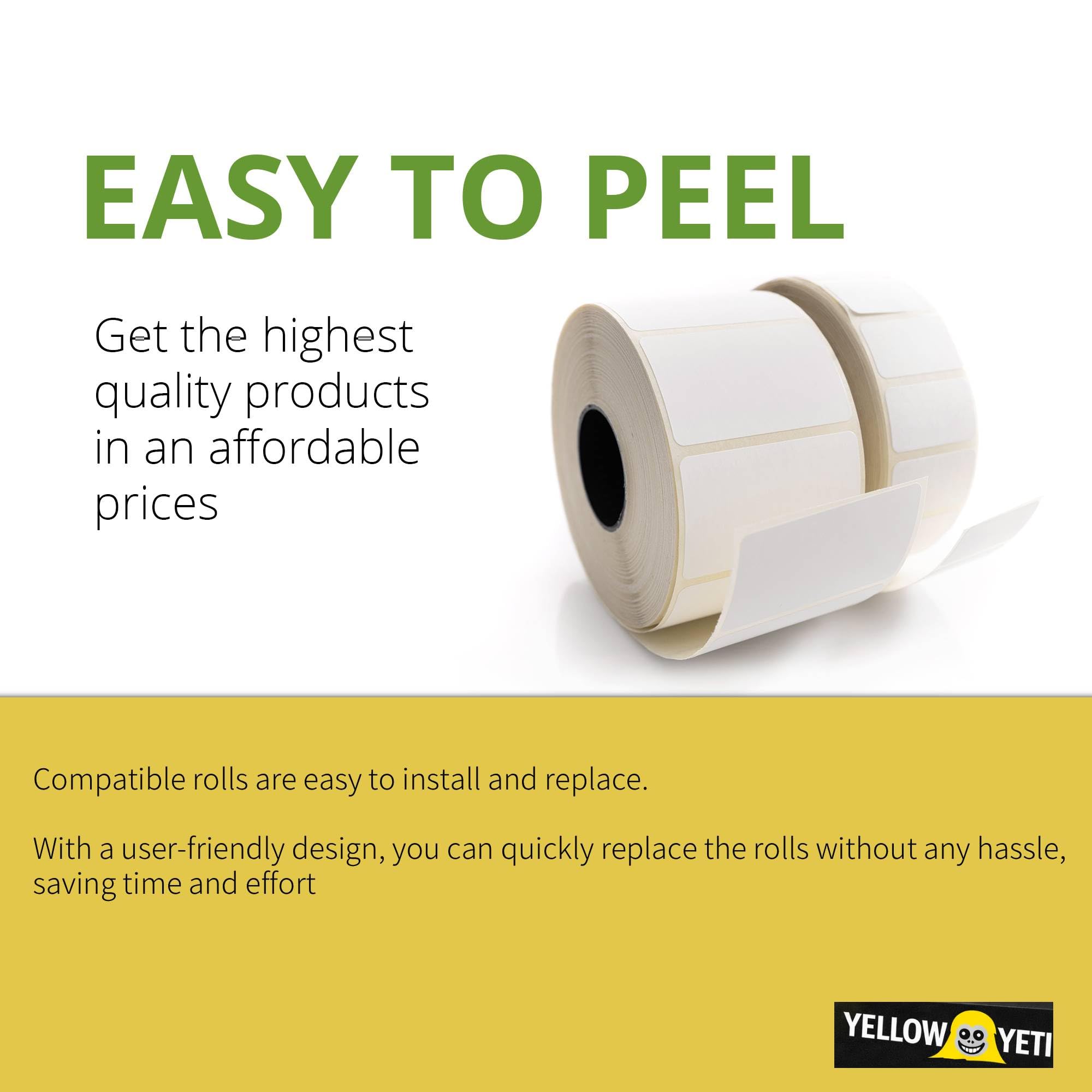 Yellow Yeti 20 Rollos DK-11202 62 x 100mm Etiquetas para envíos compatibles para Brother P-Touch QL-500 QL-570 QL-700 QL-710W QL-720NW QL-800 QL-810W QL-820NWB QL-1100 QL-1110NWB | 300 Etiquetas/Rollo