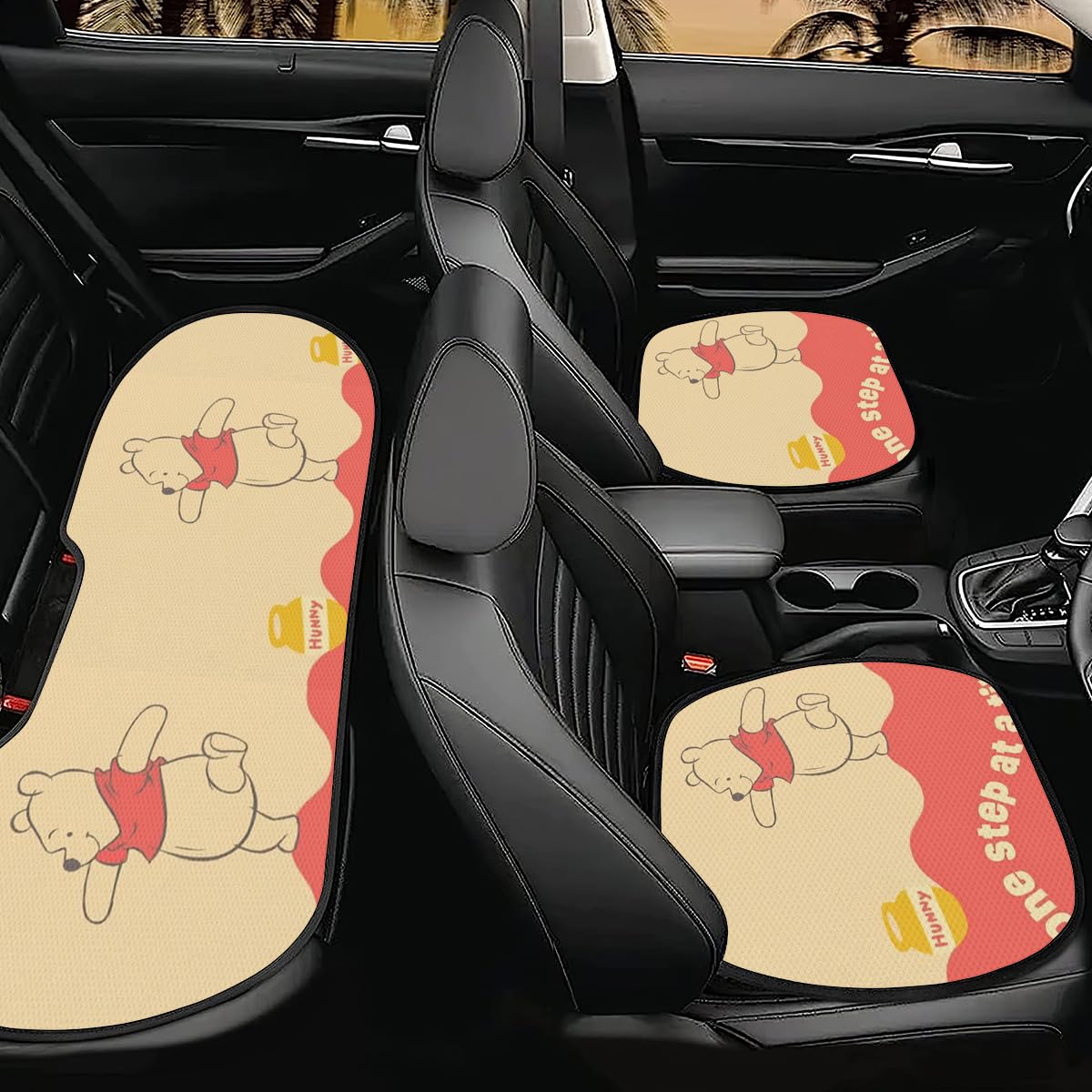 Amazon.co.jp: くまのプーさん 車用 シートカバーセット カーシート 