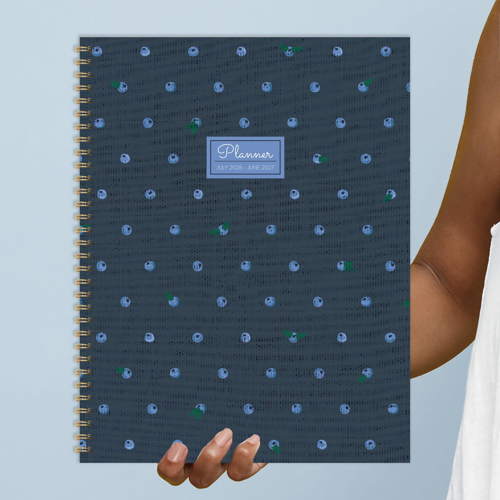 TF Publishing Agenda settimanale mensile da luglio 2026 a giugno 2027, grande, 12 mesi, con copertina resistente, carta bianca spessa, design colorato e adesivi per la pianificazione, 22,9 x 28 cm