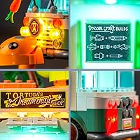 Vista 4 de BrickBling Kit de luz LED compatible con Lego DREAMZzz Mrs. Castillo's Turtle Van, luz creativa compatible con Lego 71456, no incluye