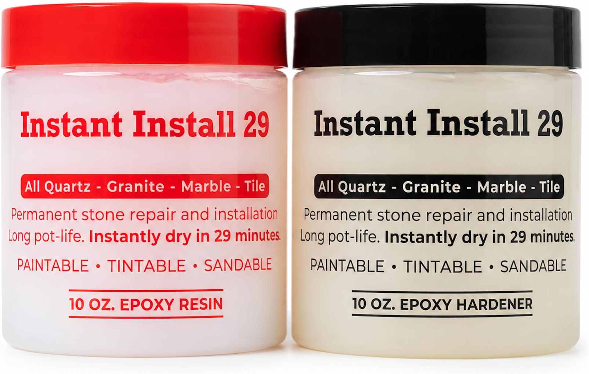 Epox-Sci Instant Install 29 Granite & Stone Repair Epoxy, 20 oz