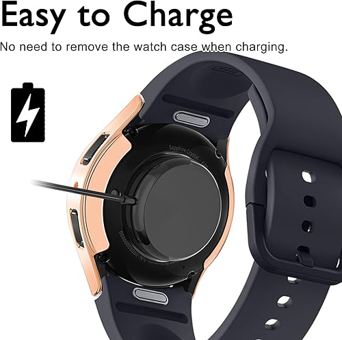 Miniatura 7 de Paquete de 12 Protector de pantalla de reloj compatible con Samsung Galaxy Watch 6 de 1.575 pulgadas (1.575 in), funda protectora de TPU suave