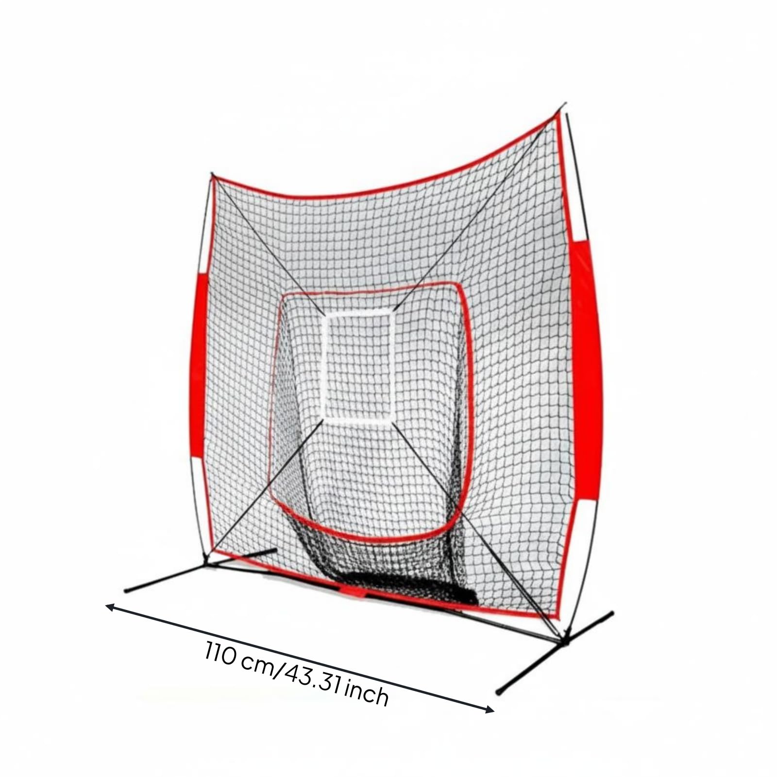 Red de Béisbol de Entrenamiento Red de Bateo Red de Golpeo Red de Práctica Plegable y Portátil para Montaje Rápido y Almacenamiento con Panel de, Red De Béisbol con Objetivo Cuadrado