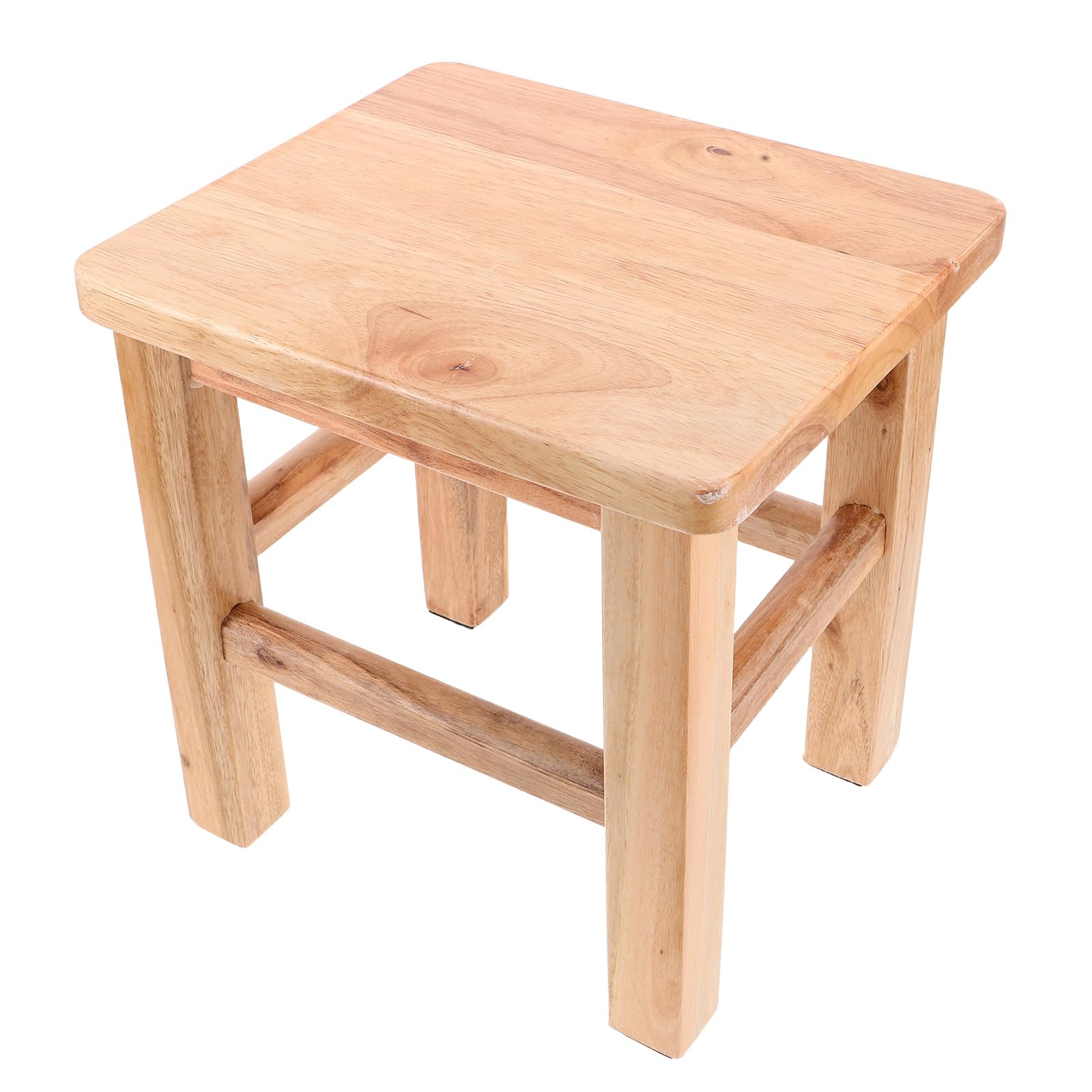 Tabouret en bois massif multifonction avec coins arrondis sécurisés