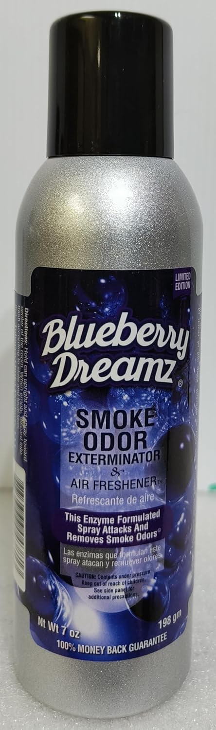 Smoke Odor Exterminator 198 gm/ 7 oz Large Spray Pineapple Coconut Set of Three Cans. Assortment (3) Includes Pineapple Coconut, Blueberry Dreamz and PotPaya.