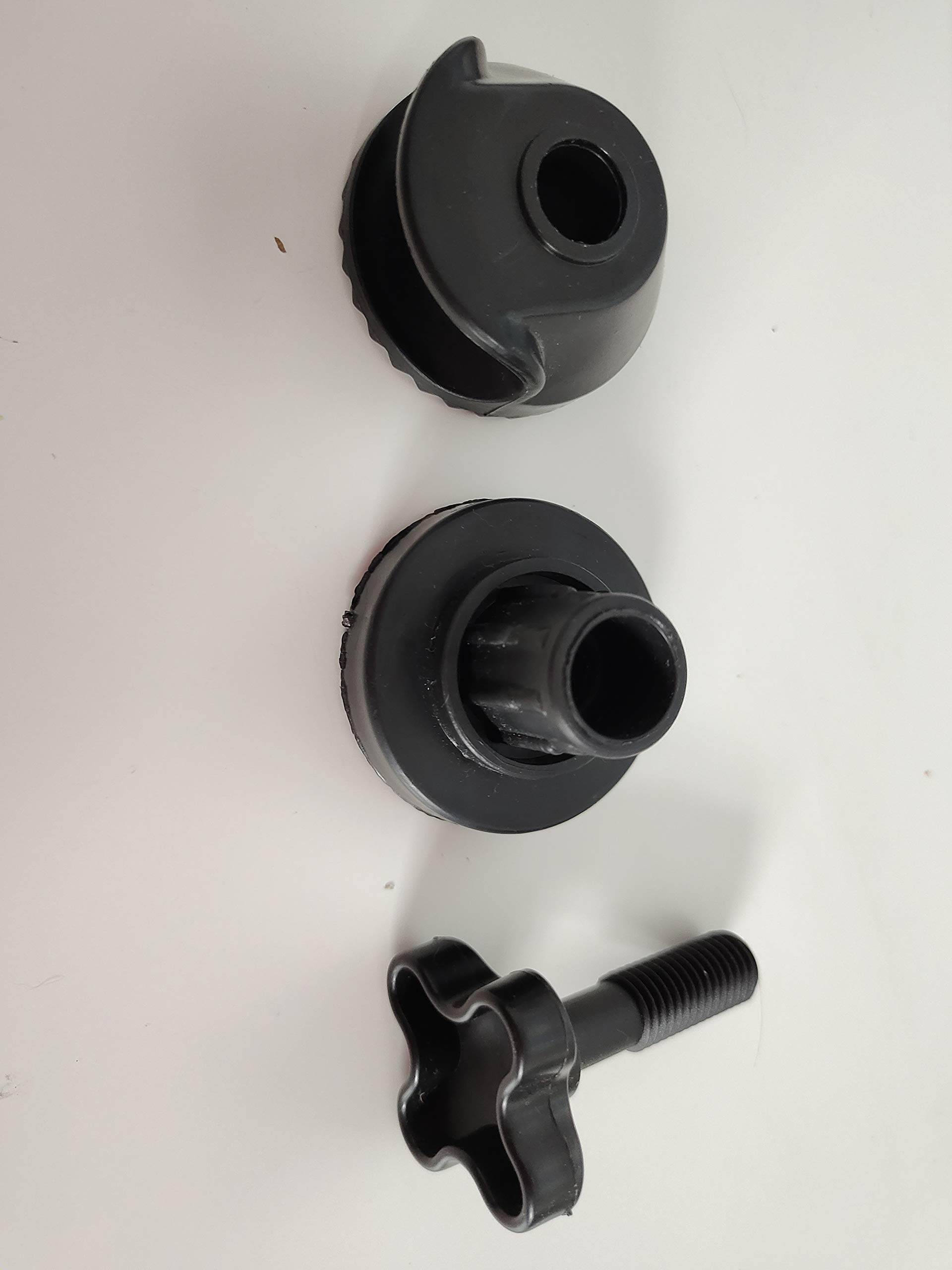 2 Plastic fittings for garden swing to attach canopy frame to swing