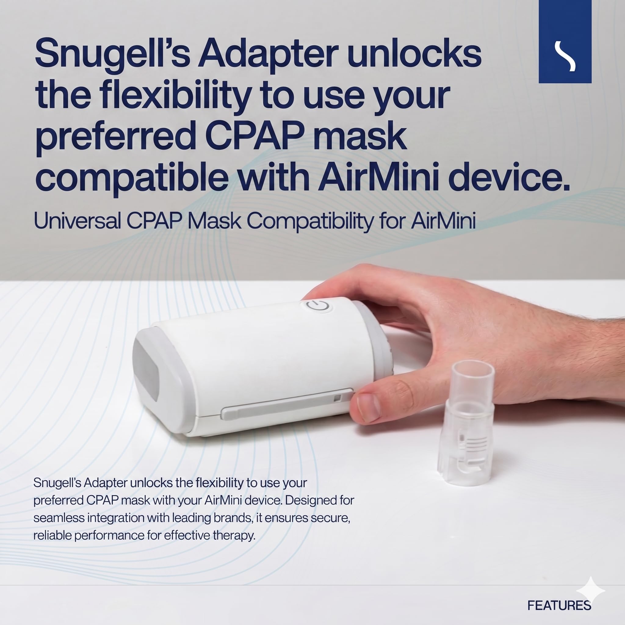 Amazon.co.jp: Airmini CPAP用Snugellコネクタ - あらゆるマスクを