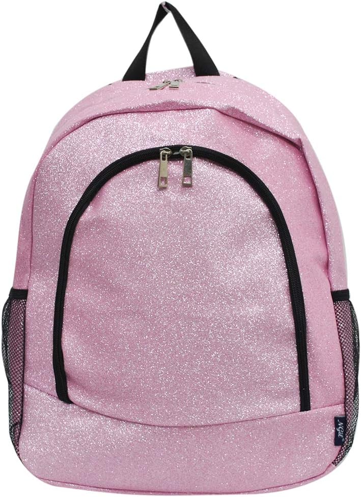 NGIL Canvas School Backpack (Glitter-Pink) - Image 8