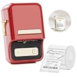 NIIMBOT B21 Label Printer,Bluetooth Thermal Label Maker,Ideal for Home Organization,Business,Ofice,50x30mm Labels,230Pcs(Red)