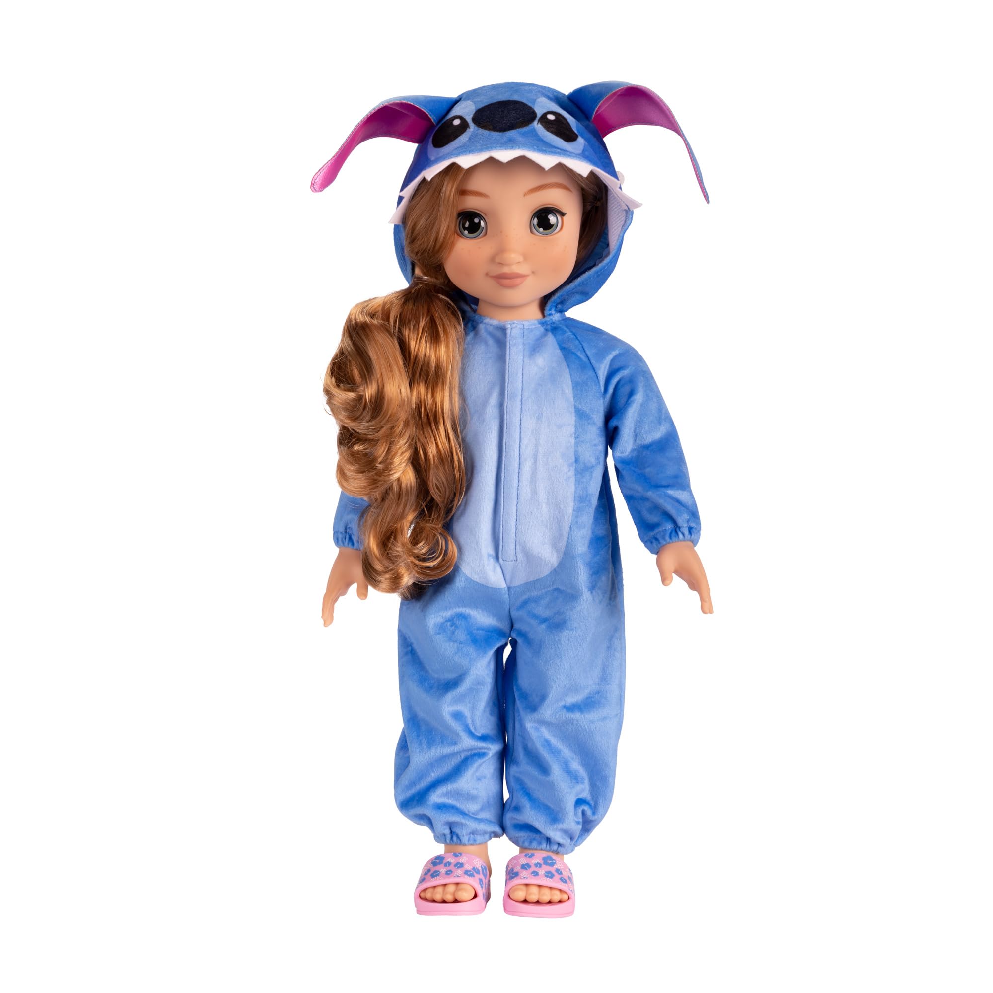 Disney Store Muñeca Fashion Inspirada en Stitch de 45 cm con Accesorios, Cepillo de Dientes, Pasta de Dientes de Juguete y Zapatitos - Muñecas Disney para Niñas 6 Años +, Strawberry Blonde Doll