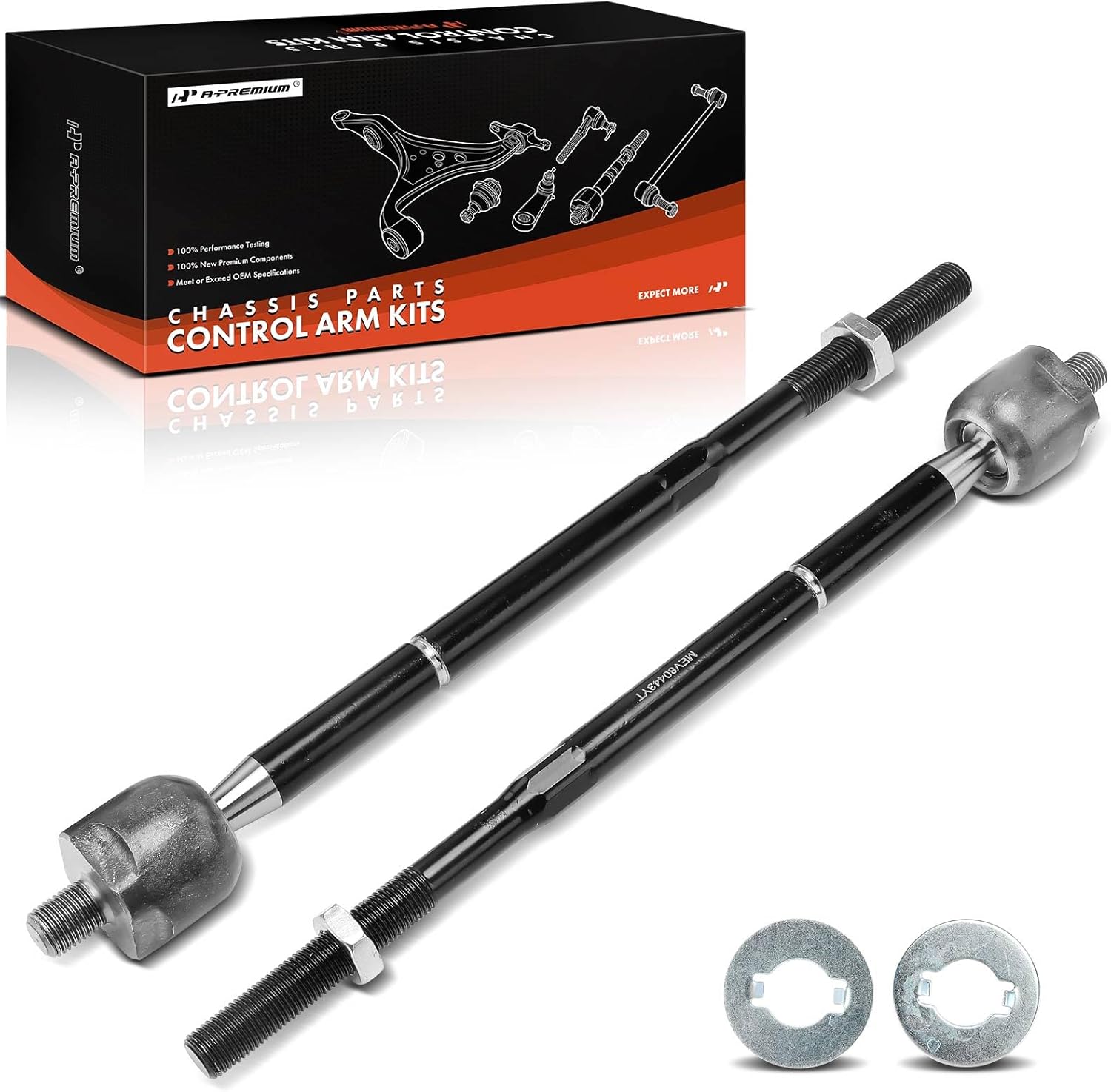 A-Premium 2 x Front Inner Tie Rod Ends Compatible with Chevrolet Equinox 2008-2009 & Saturn Vue 2002-2007 & Pontiac Torrent 2008-2009