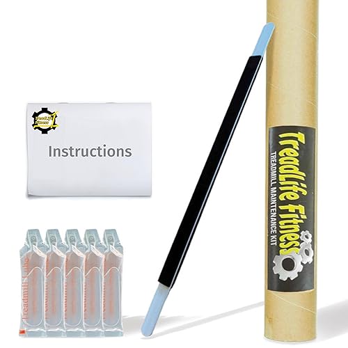 TreadLife Fitness Kit de mantenimiento de cinta de correr 5 aplicaciones de lubricante para cinta de correr para cinturón Lubricante 100% de