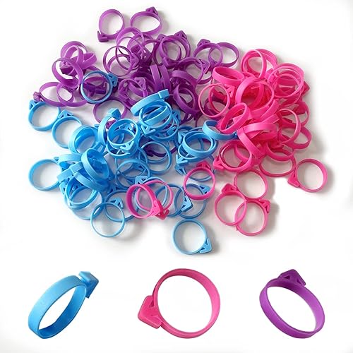 120 piezas de lazos giratorios para bolsas de glaseado de 3 colores de silicona para decoración de pasteles, suministros de decoración de cupcakes,