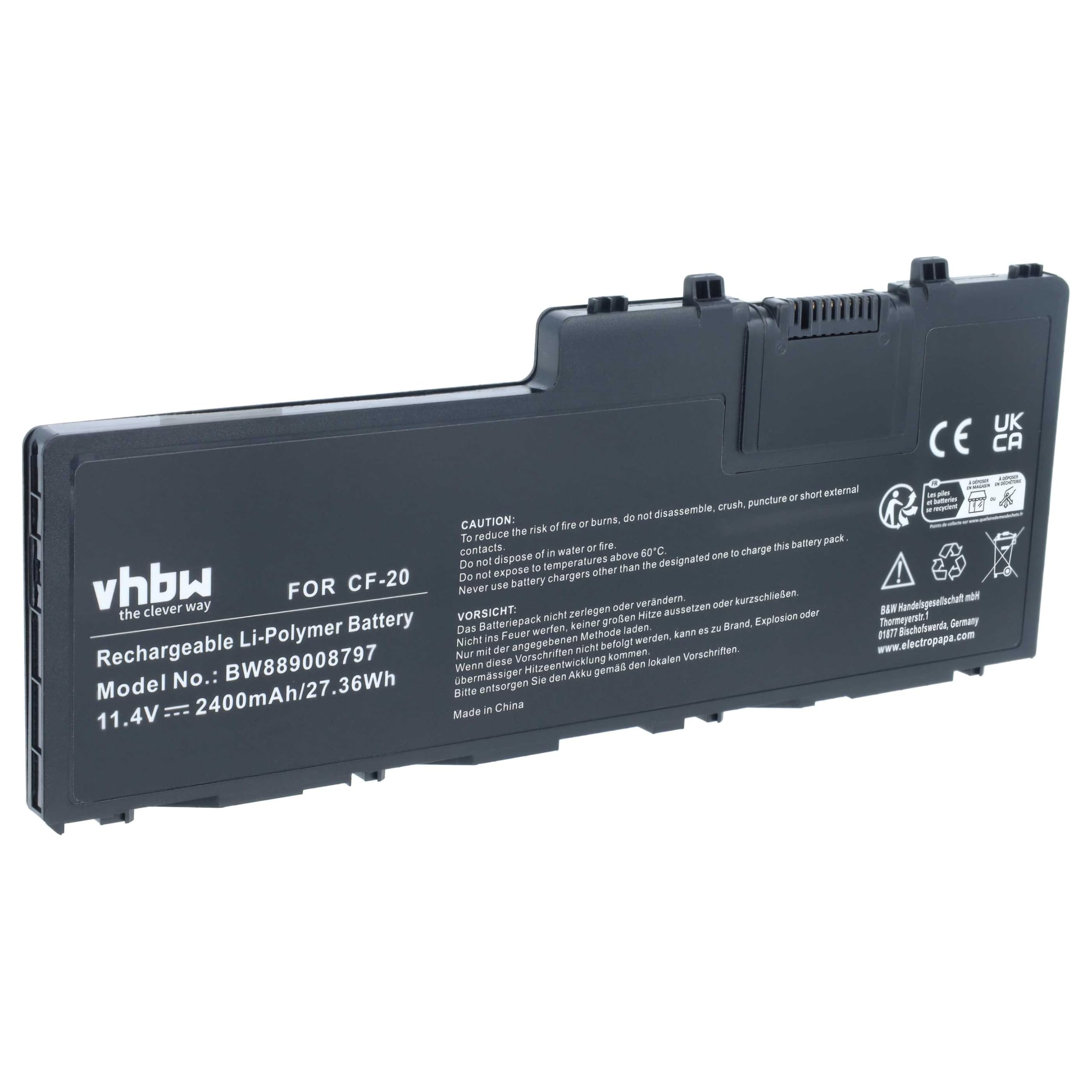 vhbw Batería Compatible con Panasonic Toughpad FZ-A2A200CA3, FZ-A2A203CA3