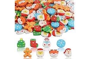 CCINEE Christmas Mini Desk Pet Erasers (120 pack)
