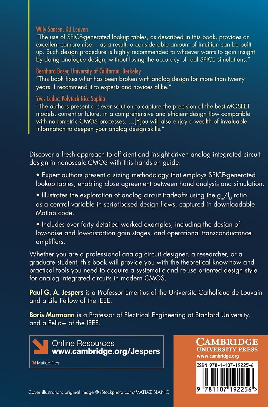Systematic Design of Analog CMOS Circuits: Using Pre-Computed Lookup Tables