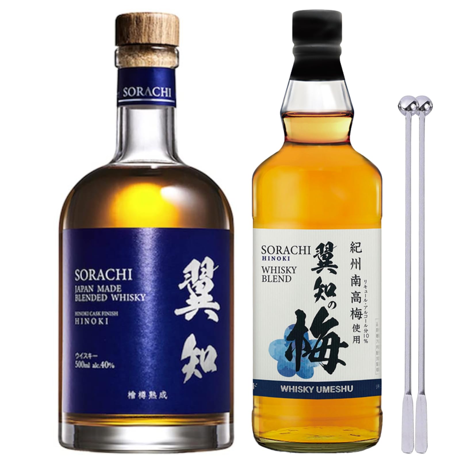 Amazon.co.jp: 翼知 SORACHI ウイスキー 翼知の梅 ギフト用セット 飲み