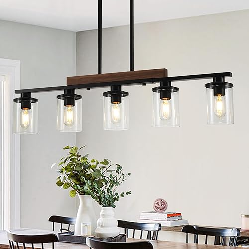 36.2‘’ Kitchen Lighting, 5-Light Dining Room Light Fixture Chandelier Over