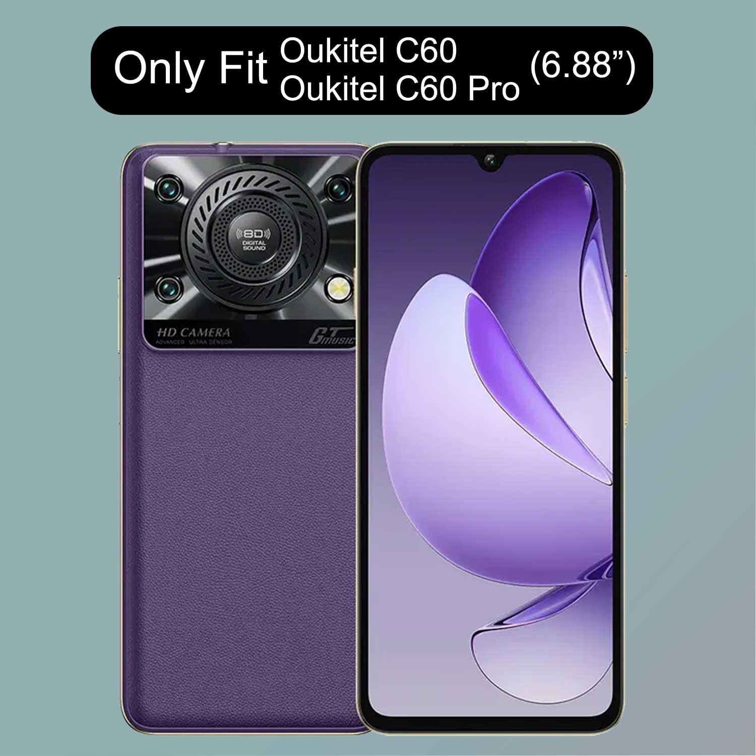 Cover Morbida TPU Per Oukitel C60 Pro – Silicone Nero Ultrasottile Con Airbag Antigraffio – Protezione 360° (Bolle D'Amore) - 2
