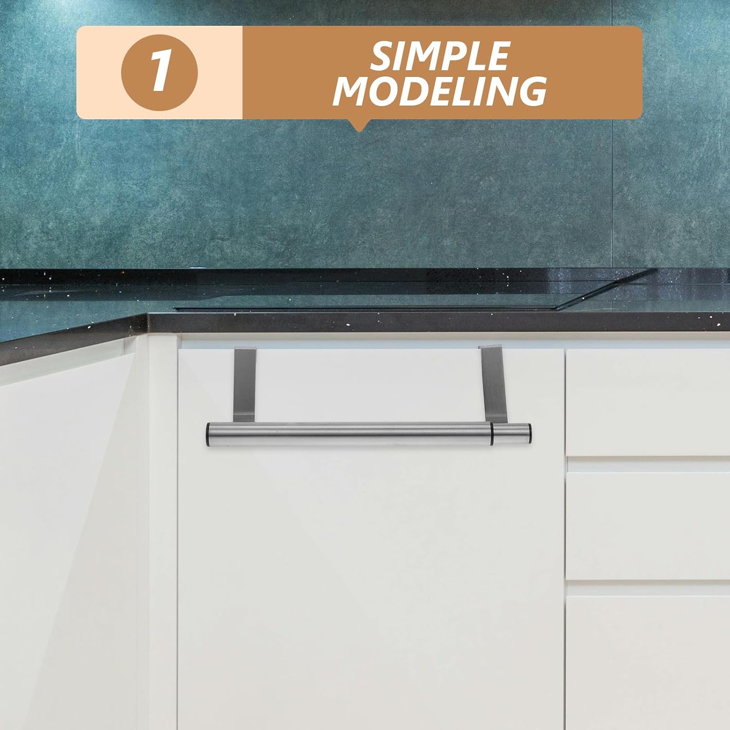 Cabinet Door Stainless Steel Telescopic Towel Rack for Kitchen Storage