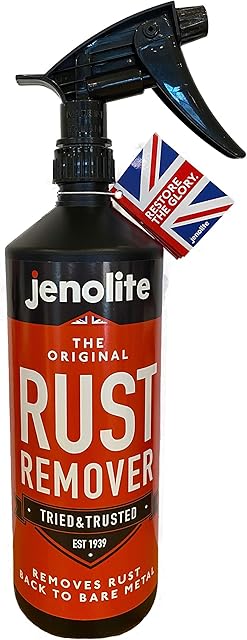 JENOLITE Rust Remover Trigger Spray | Easy Application | Fast Acting Rust Treatment | Removes Rust Back To Bare Metal | 1kg