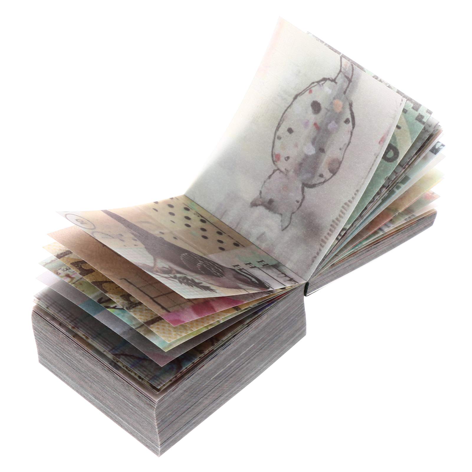 365 Sheets Vintage Scrapbooking Material Paper Floral Plant Letter Sheet for DIY Art Project Journal Personal Planner Diary Letter Envelope