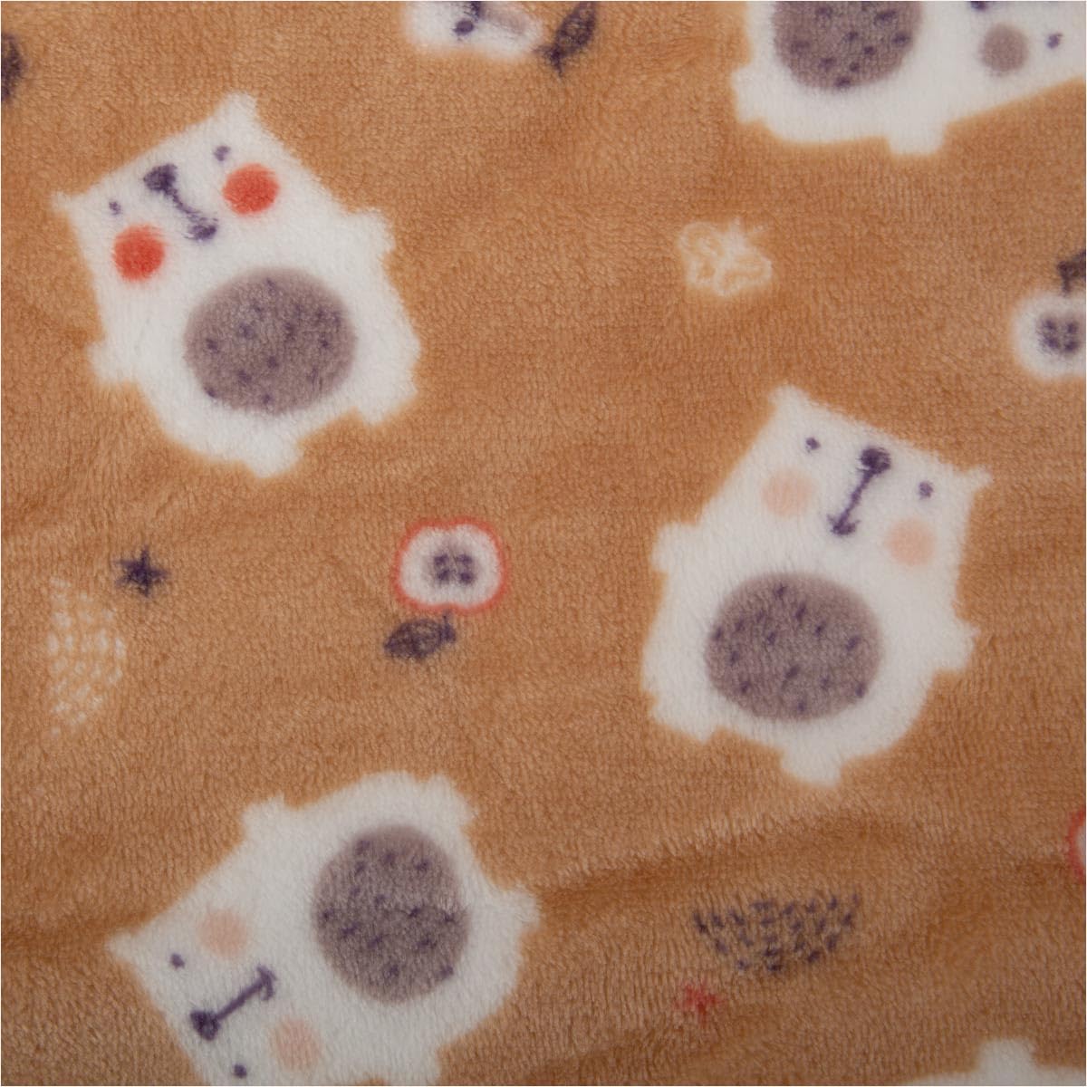 Fleece Fabric Bear with Pear Apple Beige Cuddly Soft 1.45 Width Sold by the Metre Ideal for Sewing & DIY (145 cm Width)