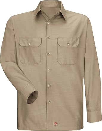 Red Kap Mens RK Solid Rip Stop Shirt