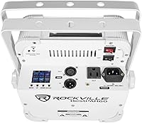 Vista 6 de 2 Rockville Best PAR 60 - Luces de lavado recargables blancas inalámbricas DMX+RGBWA+UV