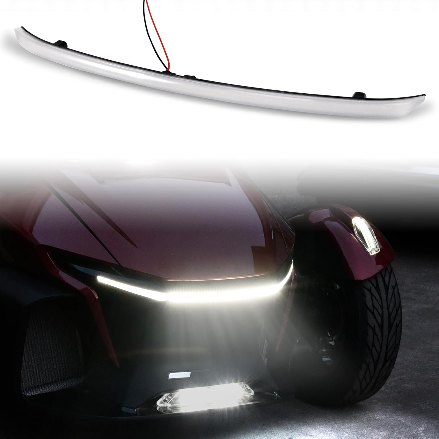 Front Center Fairing With Accent Light For Can Am Ryker 19