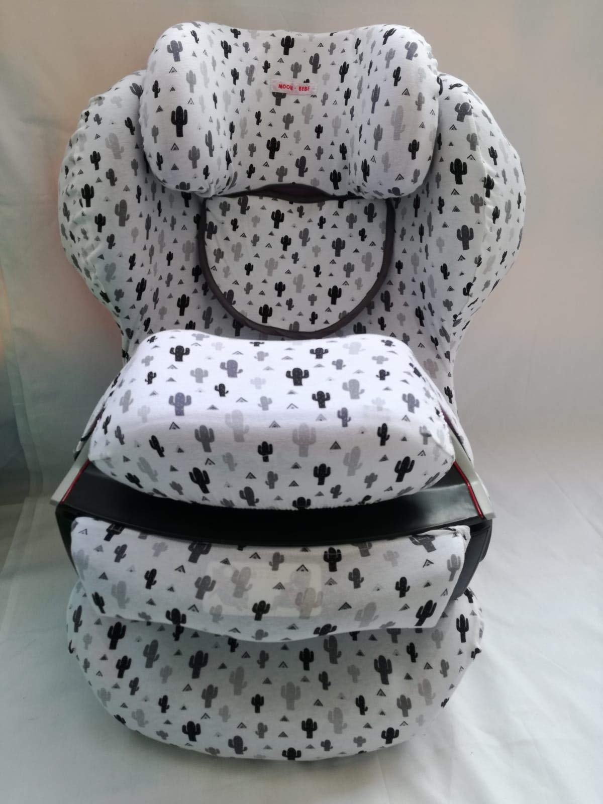 MOON-BEBE Pokrowiec na fotelik samochodowy dla dzieci Juno 2-Fix, grupa 1 (9-18 kg) (biały)