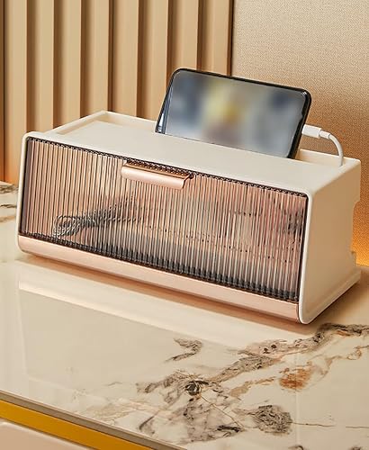 Caja organizadora de cables, caja organizadora de cables de 12 x 5.3 x 5 pulgadas, organizador de cables para escritorio, ocultar cables y tiras de