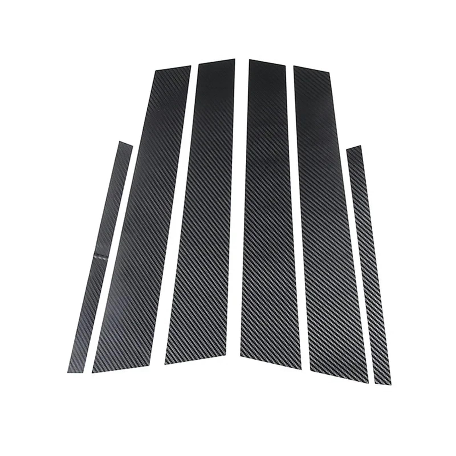 6 Pieces Car Window Trim Centre Pillar Sticker for Skoda Octavia 2013-2020, Car Door Window Pillars B-Pillar Post Frim, Car Door Center B Pillar Frame Cover Trim Strip,B-Carbon Fiber Look