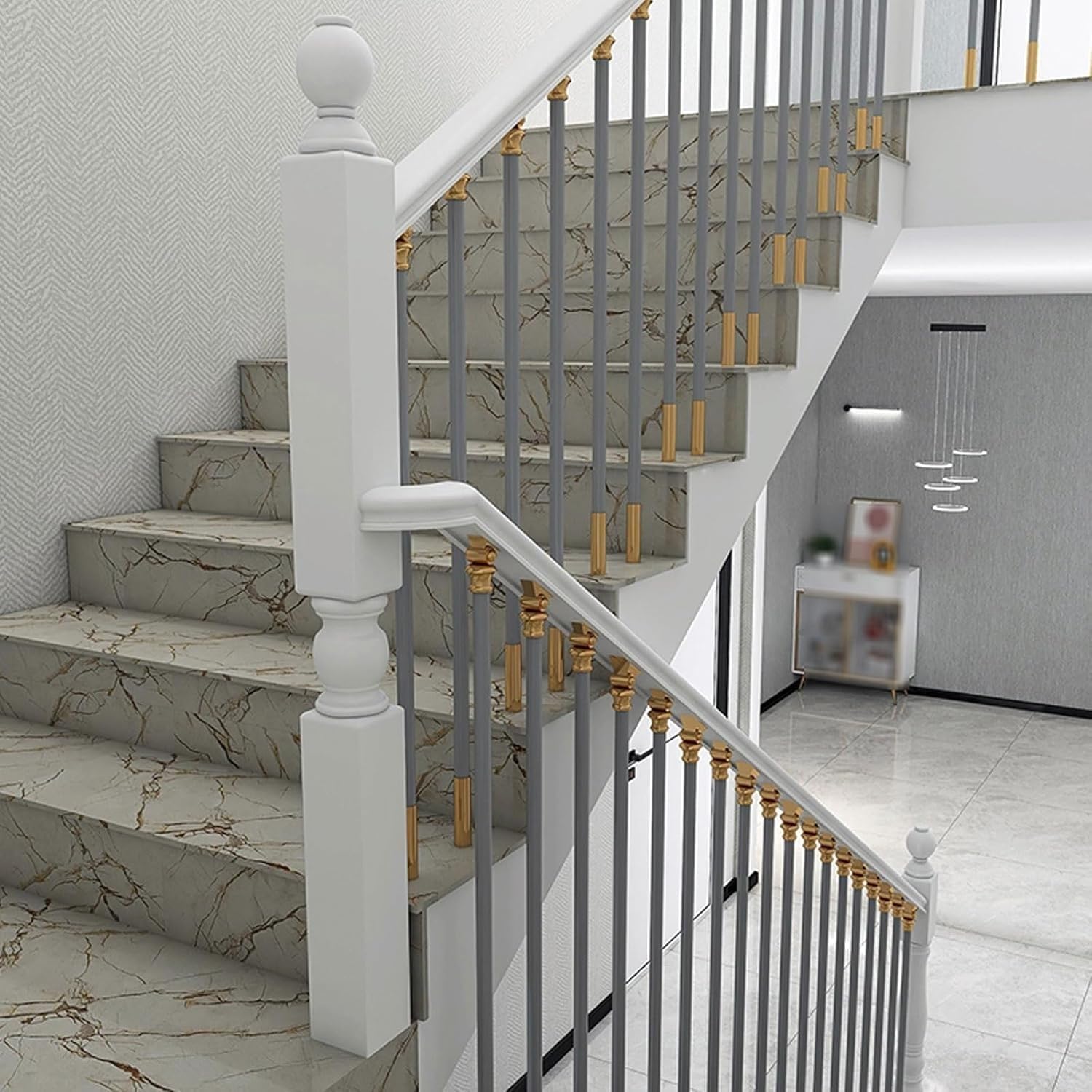 Słupki poręczy schodów okrągłe aluminiowe z regulowanymi wspornikami górnymi, słupki balustradowe, 2 szt