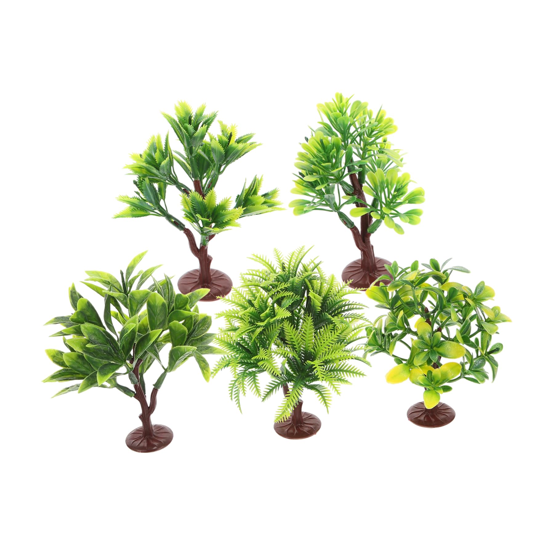 50piezas Árboles Artificiales para Decoración De Paisaje Adornos De Jardín y Tablero De Arena De Simuladas para De Dinosaurios y