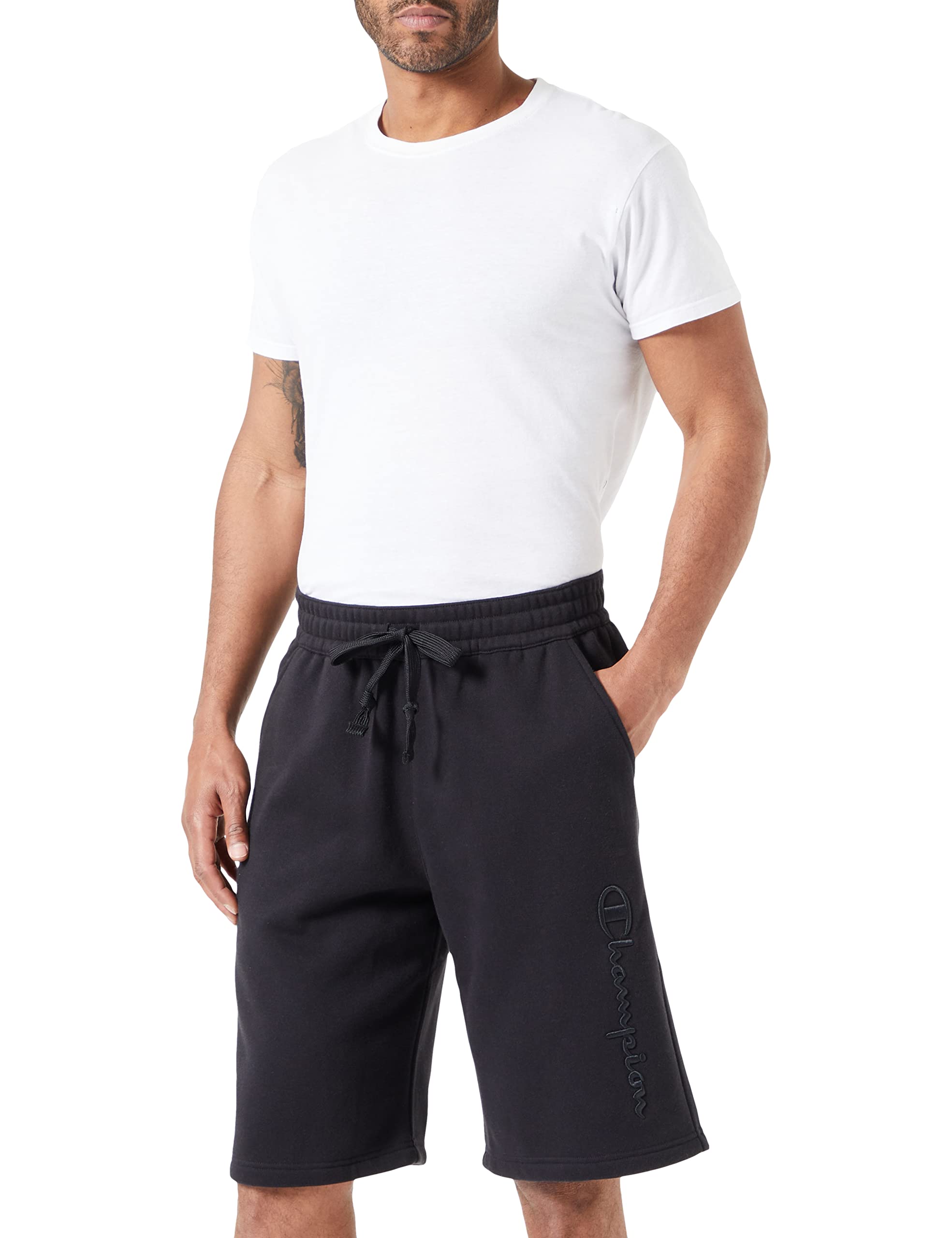 ChampionMen's Rochester 1919 Champion Logo Fleece Long Bermuda Shorts Shorts