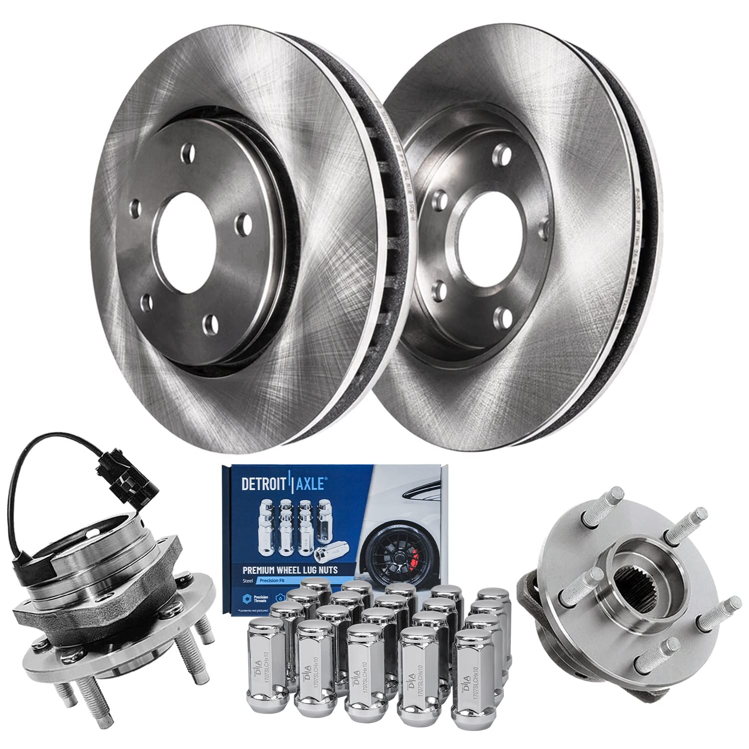 Detroit Axle - Front Brake Kit for Chevrolet HHR Malibu Pontiac G6