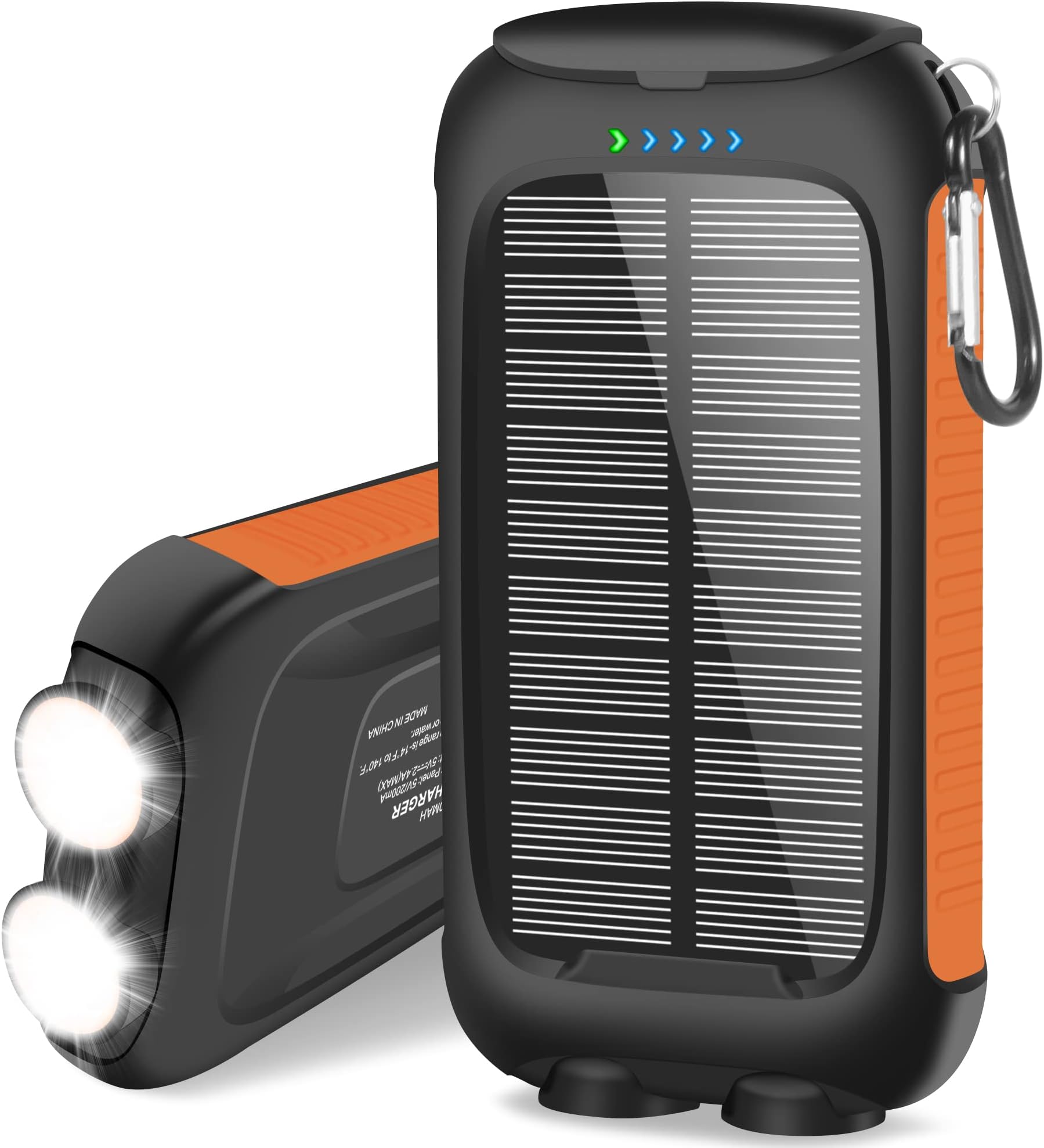 𝟮𝟬𝟮4 𝙐𝙥𝙜𝙧𝙖𝙙𝙚 Solar Power Bank -10000mAh Waterproof Portable Solar Phone Charger with LED Flashlight/Fast Charge USB C External Backup Battery Pack for All Cell Phones & Electronic Devices