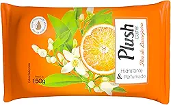 Plush Care, Sabonete em Barra para mãos e corpo, Aroma Flor Laranjeira, 150g