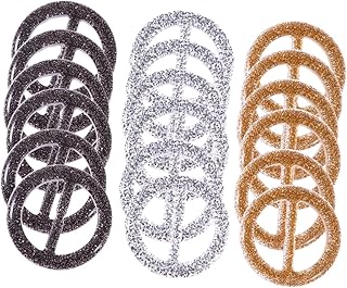 VILLCASE Lenços De Moda Feminina 18 Pçs Lenços De Resina Clipe De Lenço De Anel Lenços De Fivela Redondo Clipe De Resina Clipe De Camiseta Clipes De Cachecol Fivelas De Canto De Roupas