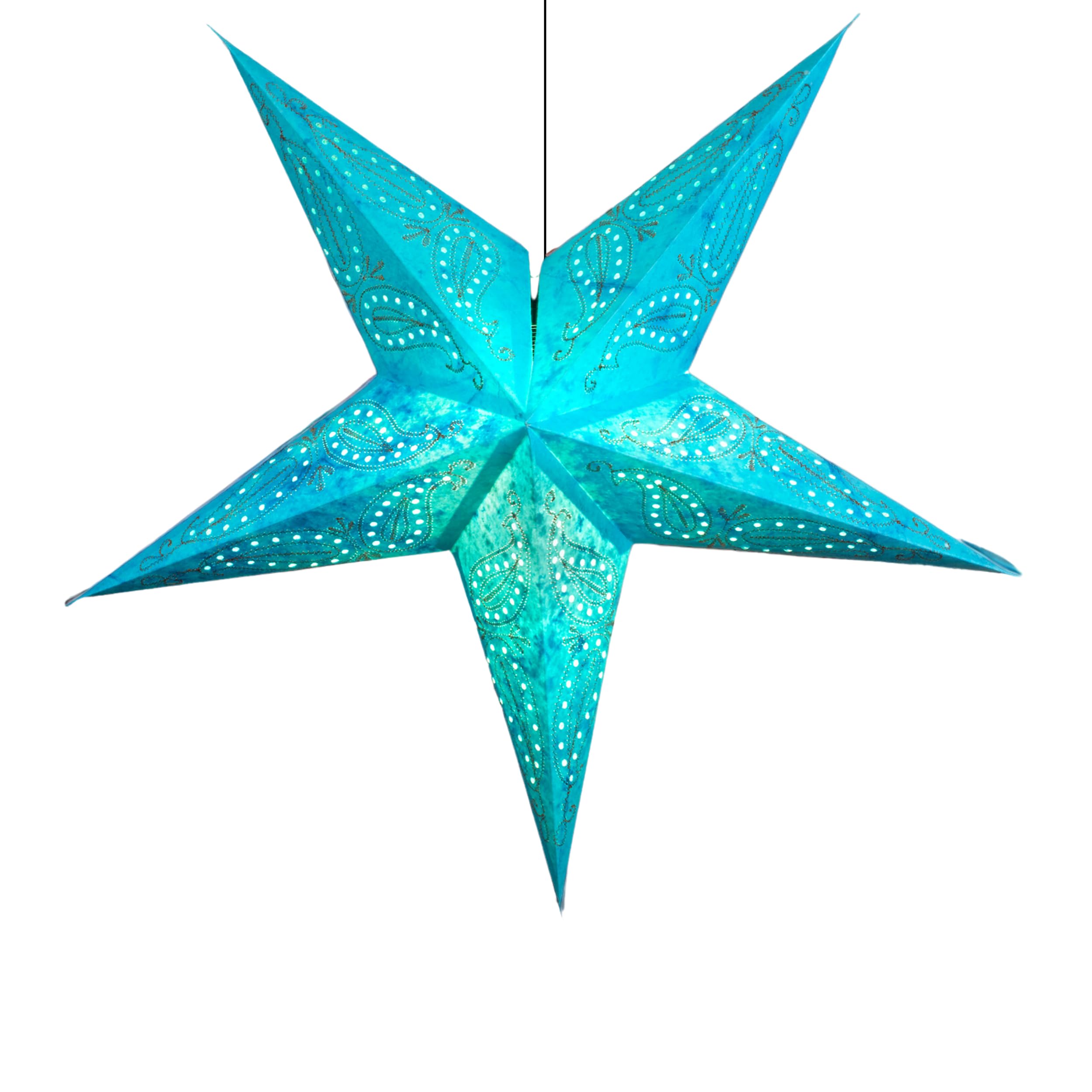 Om Paper Star Lantern - Caribbean Cool