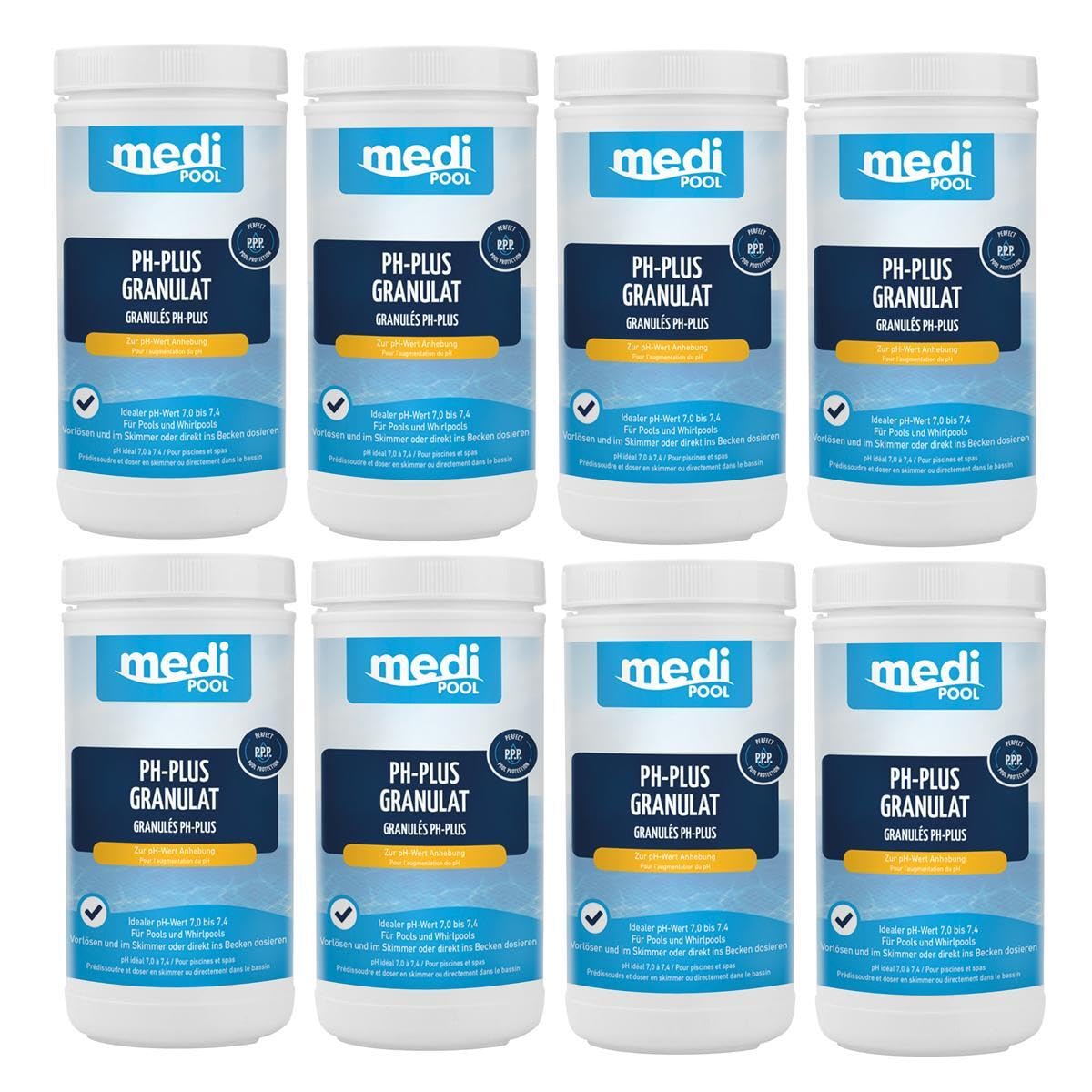 mediPOOL pH-Plus Granulat 8X 1 kg